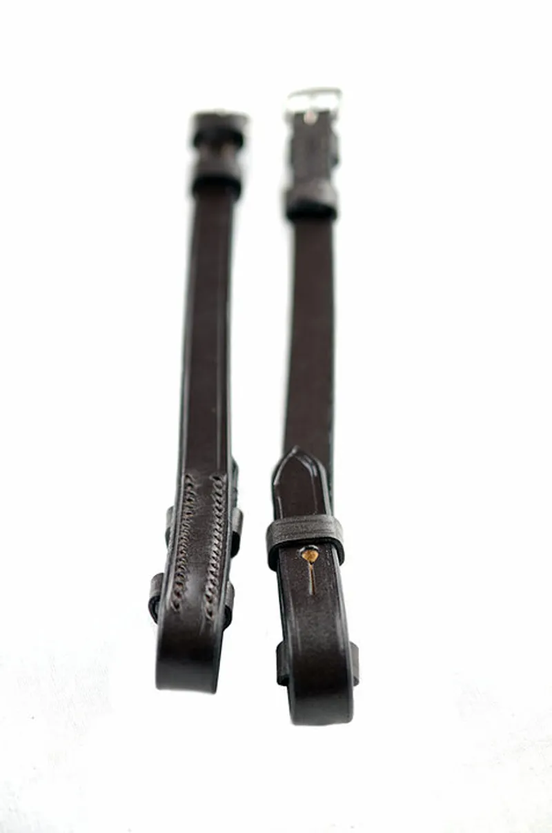 Ascot by Dever Cheek Pieces with Hook Fastening in Black-4